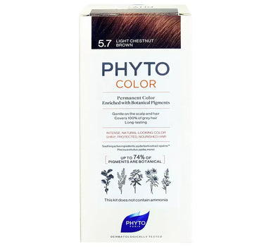 Phyto Color 57 Light Chestnut Brown 2025 2036 permanent hair color