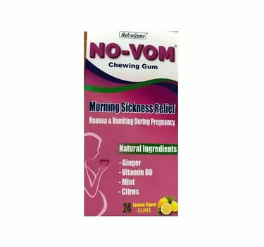 Nutra Gums No Vom Chewing Gum Lemon Flavor 24'S