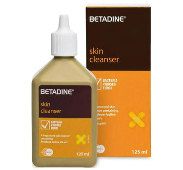 Betadine Skin Cleanser 125 mL For acne