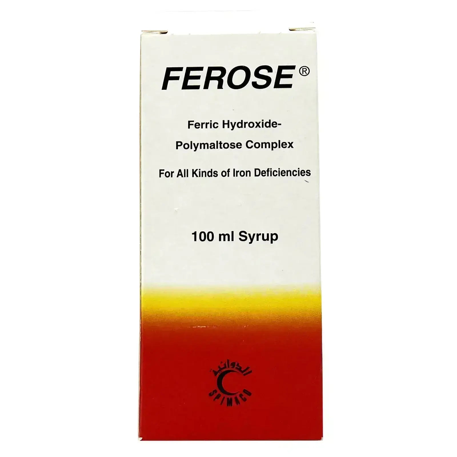 Ferrose Inj Ferrose Syrup 100Ml for anemia – albayrouni Pharmacy