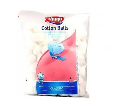 Tippys White Cotton Balls 100 Pcs 126944