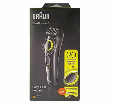 Braun Beard Trimmer 3 Black/Green BT3221