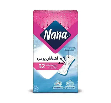 نانا انتعاش يومي فوط يومية متوسطة 32 فوطة
