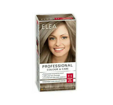Elea Hair Color Cream 7/1 Medium Ash Blond 123 ml