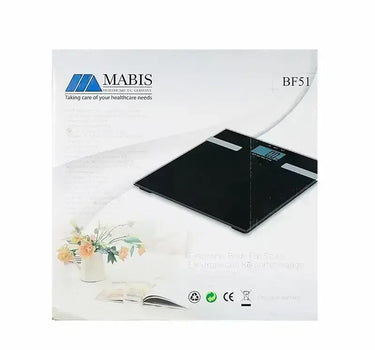 Mabis Glass Electronic Body Fat Scale BF51