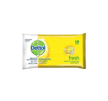 Dettol Fresh Antibacterial Wipes 10'S