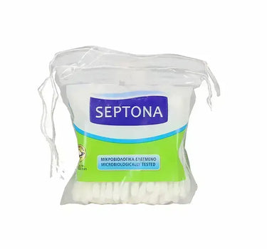 Septona Cotton Buds Plastic Bag With String 100 Pcs