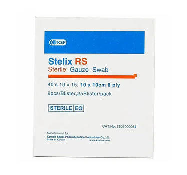 Stelix Sterile Gauze Swab 8Ply 10x10 cm 40'S