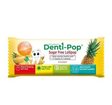 Denti Pop 12 Vitamins And 2 Minerals Pineapple Lollipop 40 pcs