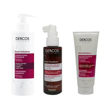 Vichy Dercos Densi Mass Solution 100 ML For Hair Loss + Thick Shampoo +balsam