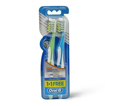 Oral B Pro Expert Anti Bac Toothbrush Medium 1+1 Free