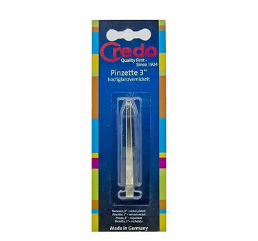 Credo Nickel Plated Tweezer 3"