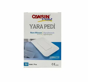 Cansin Plast Non-Woven Surgical Wound Dressing 5x7.5 cm 50 Pcs 500