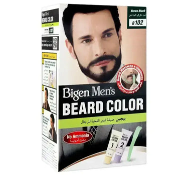 Bigen Men's Beard Color Brown Black B102
