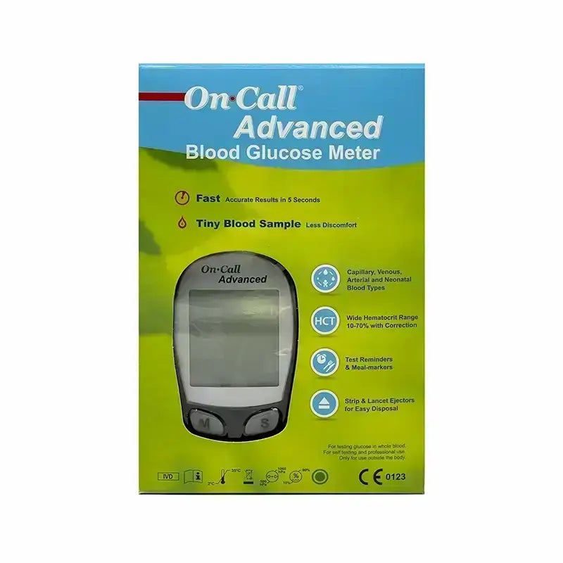 On Call Advanced Blood Glucose Meter Kit – albayrouni Pharmacy