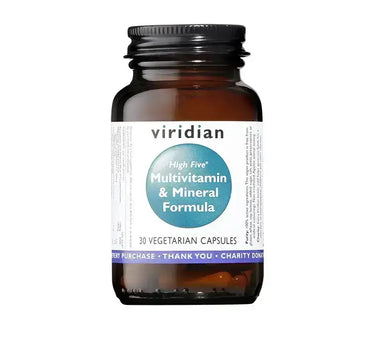 Viridian High Five Multivitamin & Mineral Formula 30 Caps
