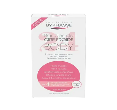 Byphasse Cold Wax Strips Legs & Body For Sensitive Skin 3472