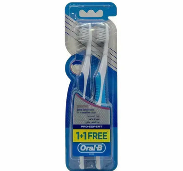 Oral B Pro Expert Sensitive Toothbrush Extra Soft 1+1