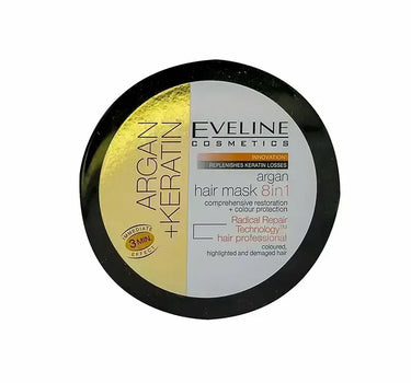 Eveline Argan+Keratin Hair Mask 8In1 - 300 ml