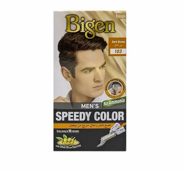 Bigen Men's Speedy Color Dark Brown 103