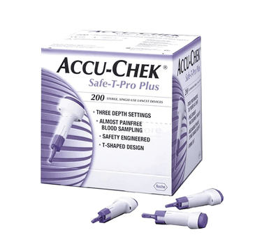 Accu Chek Safe T Pro Plus Lancets 200 Pcs