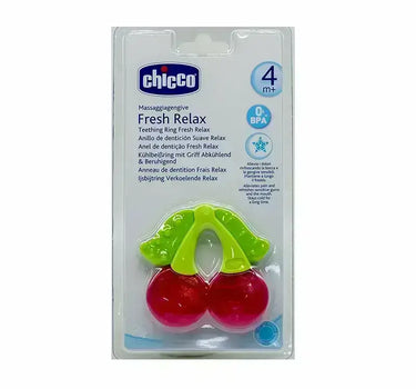 Chicco Fresh Relax Cherry Teething Ring 4+ M