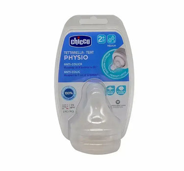 Chicco Physio Teats Perfect 5 Medium Flow (2+ M) 2 Pcs