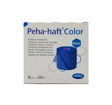 Hartmann Peha-Haft Cohesive Bandage Blue 8cm x 20m