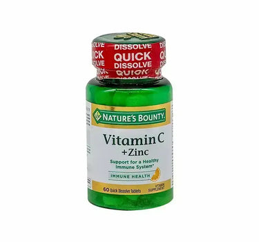 Natures Bounty Vitamin C + Zinc 60 Q/D Tabs
