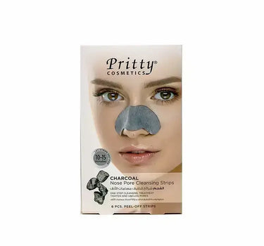 Pritty Nose Pore Cleansing Charcoal Strips 6 Pcs