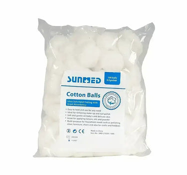 Absorbent Cotton Balls White Color 0.5g/Pc 100 Pcs