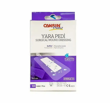 Cansin Plast Surgical Wound Dressing 9x5 cm 10 Pcs