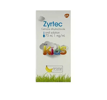 Zyrtec 75 ml syrup as antiallergic