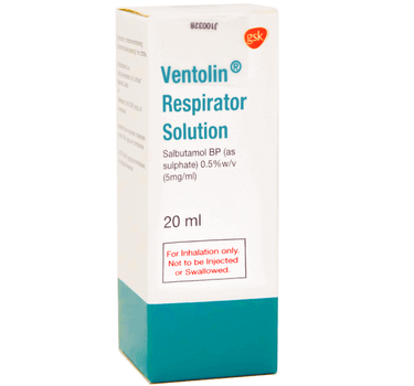 Ventolin Respiratory Solution 20 ml (11779) As Bronchodilator