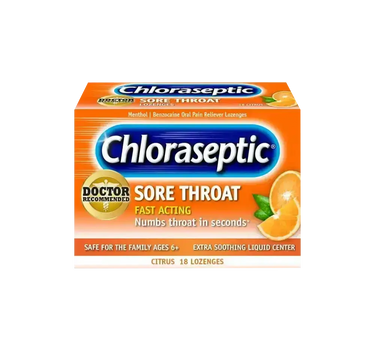 Chloraseptic Citrus Lozenges 18'S for sore throat