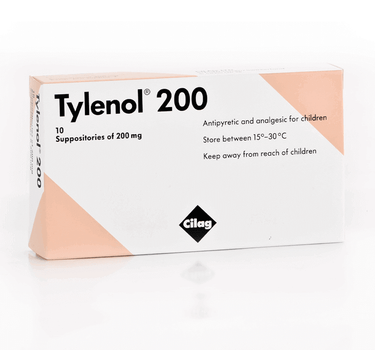 Tylenol 200 mg 10 Suppositories