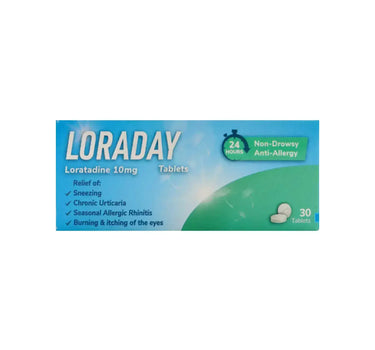 Loraday 10 mg 30 Tabs For Allergy