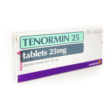 Tenormin 25 mg 28 Tabs For High Blood Pressure
