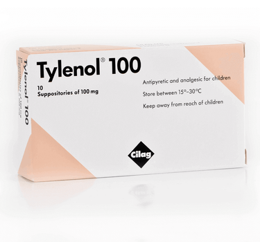 Tylenol 100 mg 10 Suppositories As Analgesic