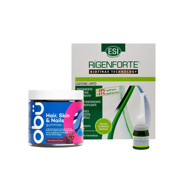 Offer Package Rigenforte Intensive Vials + Obu Hair, Skin & Nails Gummies