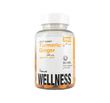 T-RQ Adult Turmeric + Ginger Gummies 60 Pcs
