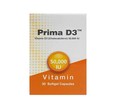 Prima Vit D3 50,000 IU 30 Caps