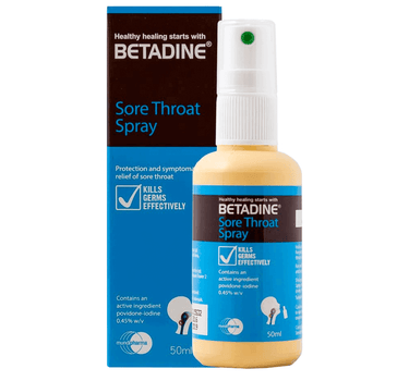 Betadine Throat Spray 50 mL For sore throat