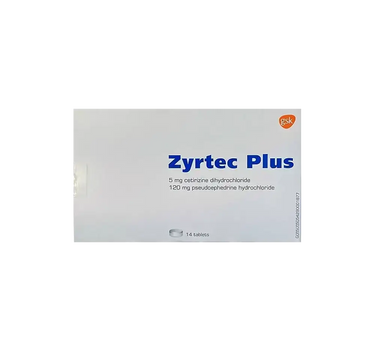Zyrtec Plus 5/120 mg 14 Tabs