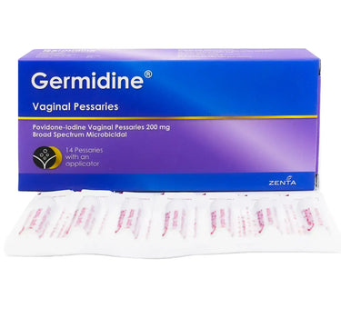 Germidine 200 mg Vaginal Pessaries 14'S treatment of vaginitis