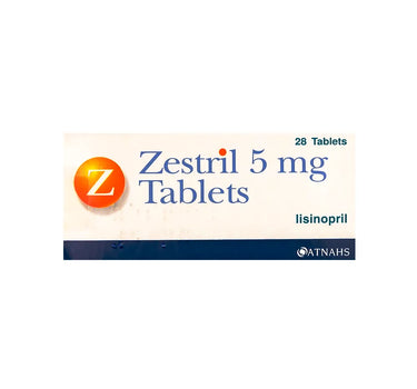 Zestril 5 mg 28 Tabs For High Blood Pressure