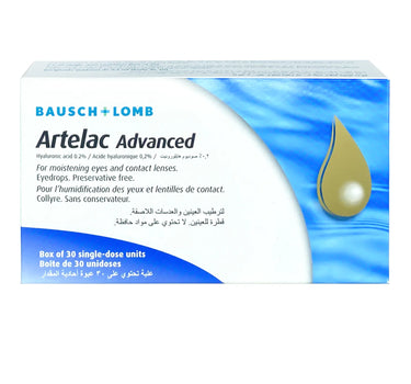 Artelac Advanced Eye Drops 30'S as moisturizing eye drops