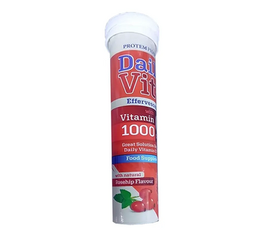 Daily Vit+ Effervescent Vit C 1000 MG + Rosehip 20 PCS