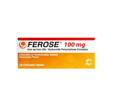 Ferrose Chewable Tablet 30'S for anemia
