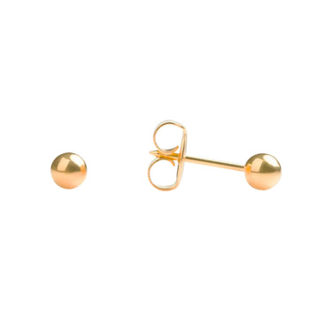 Studex 18K Gold Ball Earrings 4 mm